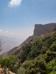 Hanging Village near Habala in the Asir region, Saudi Arabia
