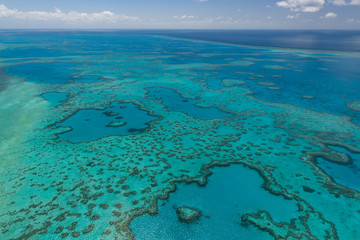 Luftaufnahme beim Helikopter-Rundflug über das Great Barrier Reef © jeho.photography
