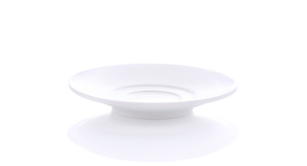 white plate isolated on white background