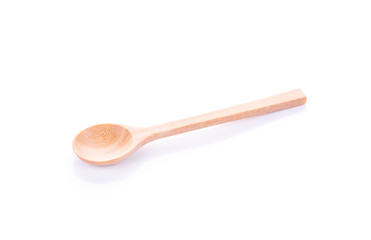  wooden spoon on white background