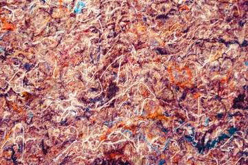 the texture of the felt