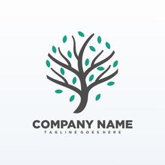 Obraz premium Tree isolated elements vector Template