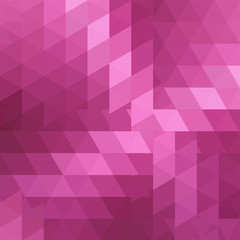 Fototapeta premium Background made of pink triangles. Square composition with geometric shapes. Eps 10