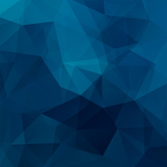 Abstract blue mosaic background. Triangle geometric background. Design elements. Vector illustration