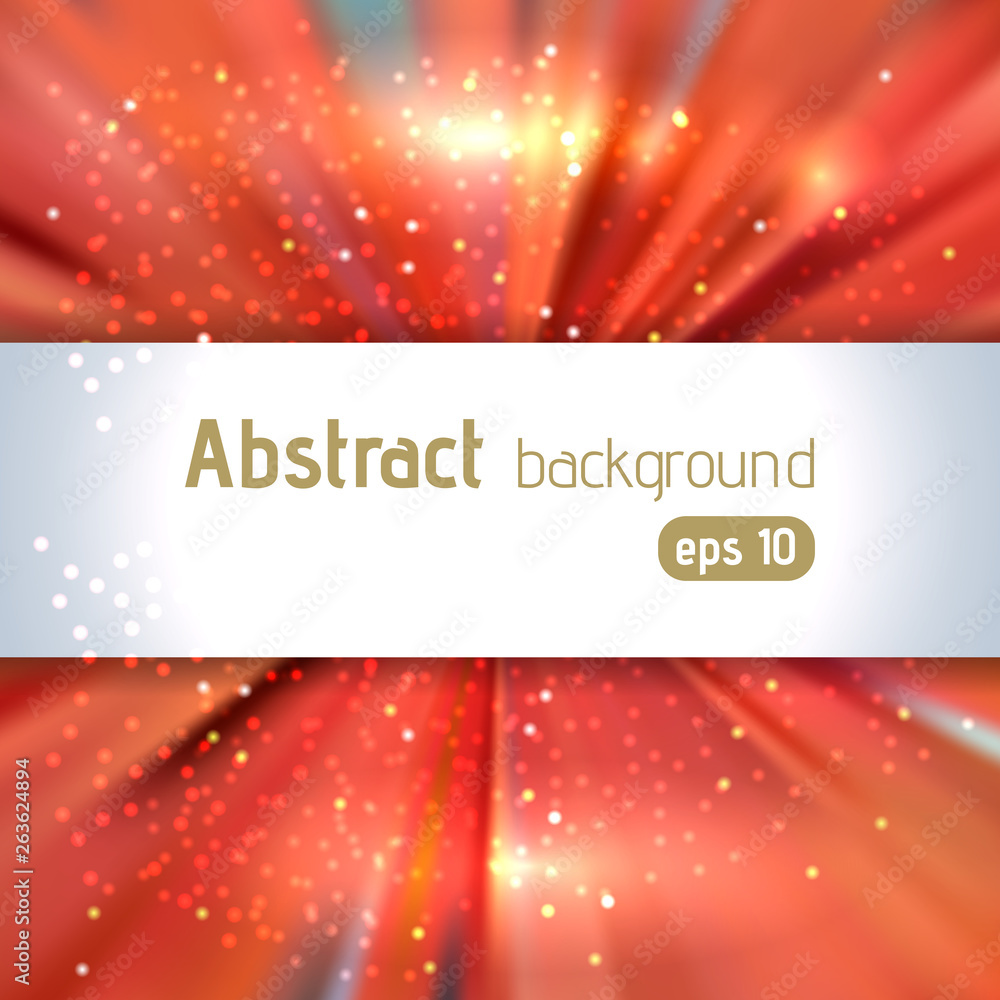 Poster abstract artistic background with place for text. color rays of light. original sparkle design. oran
