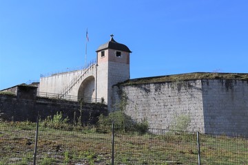 Fototapeta na wymiar Vlle de Besançon - France - La Citadelle - Forteresse construite par Vauban au 17 ème siècle
