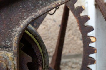 old rusty wheels