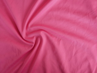 red silk fabric background, cotton cloth texture, pink sportswear