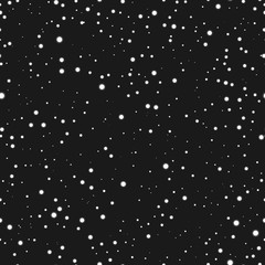 Astronnomic Art Space Seamless Pattern. Endless repeatable night sky background