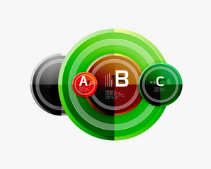 Circular pattern, abstract circles composition