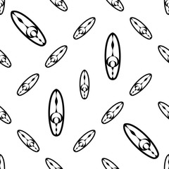 Surfboard Icon Seamless Pattern, Surf Board Icon, Water Sport Icon