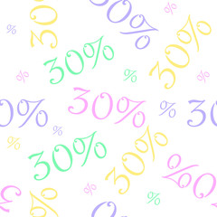 Sale colorful Seamless pattern