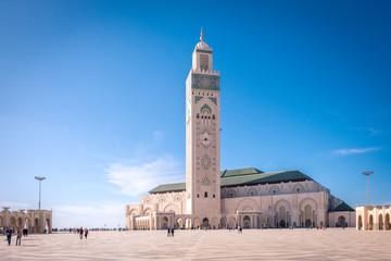 Fototapeta premium The Hassan II Mosque in Casablanca