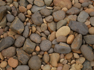 pebbles on the beach stone background