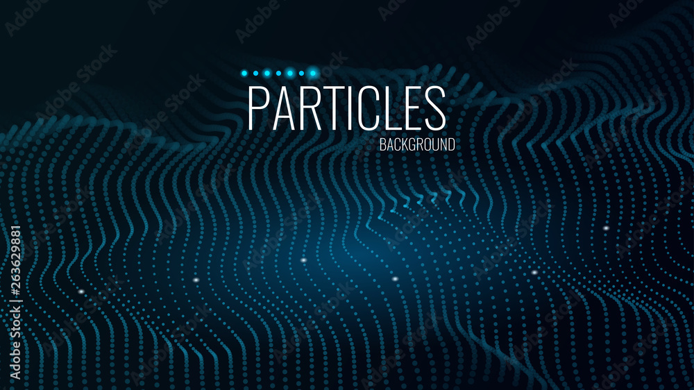 Poster 3d abstract digital technology background. futuristic sci-fi user interface concept with gradient do