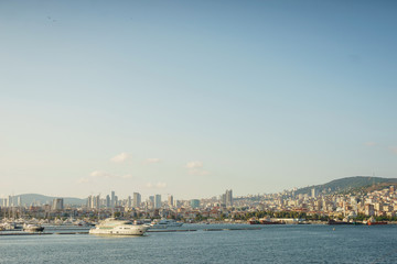 Fototapeta na wymiar View of Istanbul from the Bosphorus.