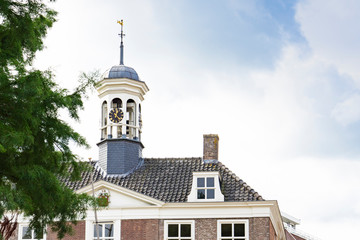 Fototapeta na wymiar old town hall in Dinteloord, The Netherlands