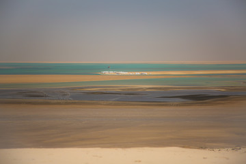Fototapeta na wymiar Sunny day at the Inland Sea, Qatar