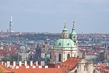 Cityscape of Prague from Old Town