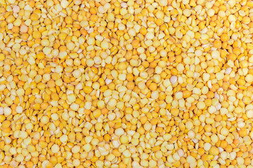 Background of the yellow split peas