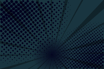 Obraz premium Pop art retro comic. Black background. Lightning blast halftone dots. Cartoon vs. Vector illustration