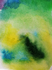 Abstract background, hand-painted texture, watercolor painting, splashes, drops of paint, paint smears. Design for backgrounds, wallpapers, covers and packaging