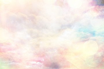 Naklejki  abstrakcyjne różowe tło / niewyraźne wielokolorowe chmury, wiosenne tło