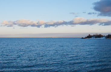 Obraz premium Small island in the Gulf of Finland. 