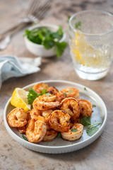 Spicy garlic chilli Prawns Shrimps