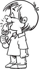 Child with ice cream