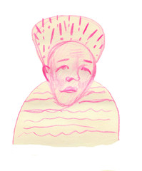 Obraz premium Old woman face