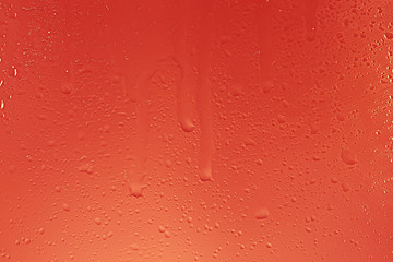 yellow tinted glass drops / abstract background texture