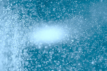 air bubbles in water macro background / blue background abstract bubbles in water