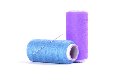 Two sewing thread