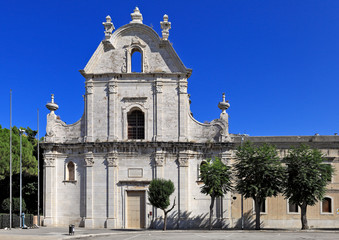 Trani, Italy - XVIII century Church of St. Dominic - Chiesa di San Domenico - at the Piazza...