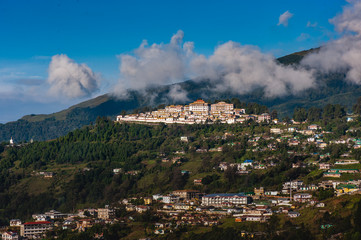 Fototapeta na wymiar village in mountains of Arunachal Pradesh, India