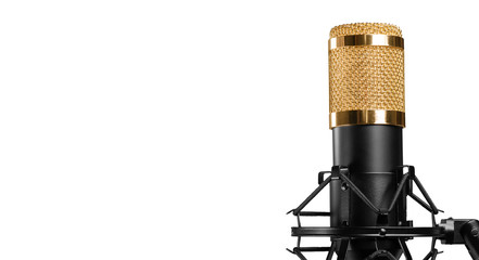 microphone isolated on a white background