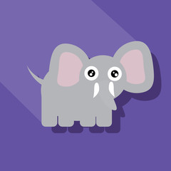 elephant icon vector