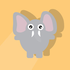 elephant icon vector