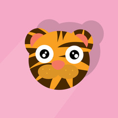 vector tiger icon