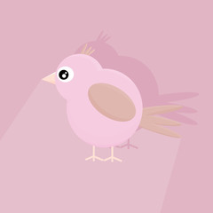 vector icon with a bird