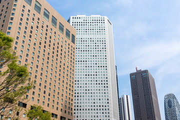 新宿　高層ビルの風景