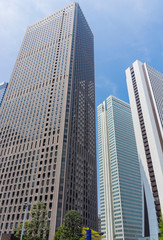 Fototapeta na wymiar 新宿　高層ビルの風景