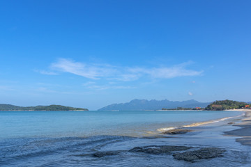 Seascape. Earlier the morning on the beach of Langkawi Island, Malaysia.