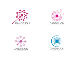 Fototapeta na wymiar Illustration of concept dandelion. Vector logo