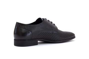 Black leather shoe