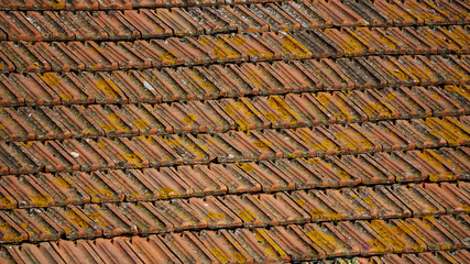 Roofing tiles texture template background