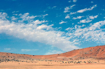 Fototapeta na wymiar Beautiful and colorful mountains of Namibia