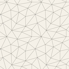 Polygonal abstract seamless pattern in gray colors.