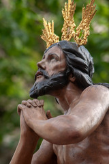 Fototapeta na wymiar Jesús de las penas de la hermandad de la Estrella, Semana santa de Sevilla